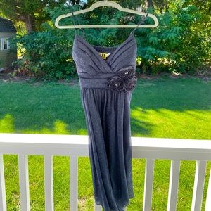 Beautiful sparkly blue slate dress.
